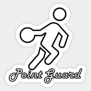 Point Guard - Stick Figure Style Sticker